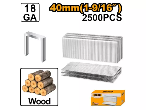 INGCO Tűzőkapocs 40 mm (2500 db)