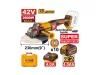 INGCO Akkus sarokcsiszoló 230 mm szénkefe nélküli 42 V (2 x 4,0 Ah lapos cellás akku + töltő)