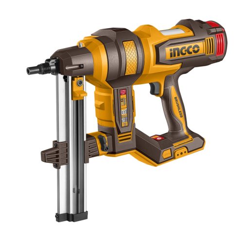 INGCO Akkus beton szögbelövő 40 mm szénkefe nélküli 20 V (2 x 4,0 Ah akku + töltő)