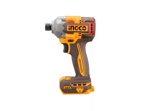INGCO Akkus ütvecsavarozó 1/4" 285 Nm szénkefe nélküli 20 V (akku és töltő nélkül)