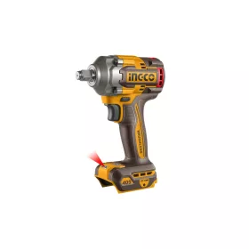   INGCO Akkus ütvecsavarozó 1/2" 405 Nm szénkefe nélküli 20 V (akku és töltő nélkül)