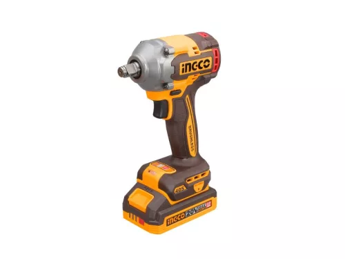 INGCO Akkus ütvecsavarozó 1/2" 405 Nm szénkefe nélküli 20 V (akku és töltő nélkül)