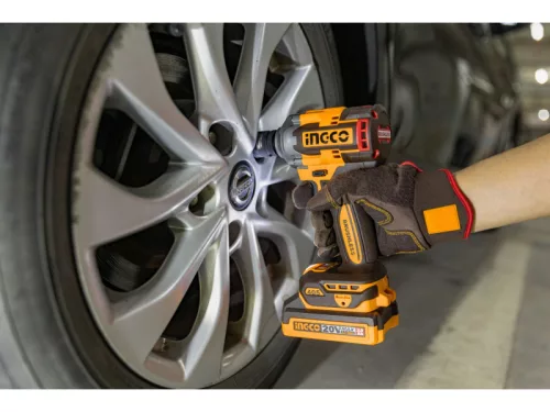 INGCO Akkus ütvecsavarozó 1/2" 405 Nm szénkefe nélküli 20 V (akku és töltő nélkül)