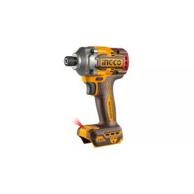   INGCO Akkus ütvecsavarozó 1/4" 285 Nm szénkefe nélküli + 2 bithegy készlet 20 V (2db akku+töltő)