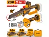 INGCO Akkus kerti gép szett láncfűrész 150 mm + akkus metszőolló (2 x 2,0 Ah akku + töltő)