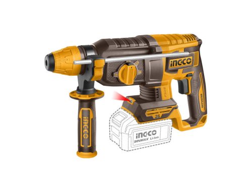 INGCO Akkus kombikalapács 2,5 J SDS-Plus szénkefe nélküli 20 V (akku és töltő nélkül)