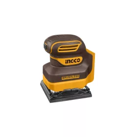   INGCO Akkus rezgőcsiszoló 110 x 100 mm szénkefe nélküli 20 V (akku és töltő nélkül)