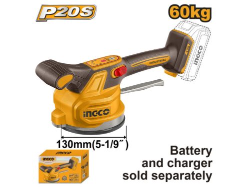 INGCO Vákuumos lapvibrátor 130 mm (akku és töltő nélkül)