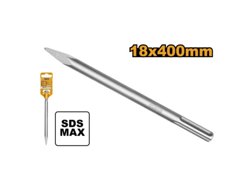 INGCO Hegyes vésőszár 18 x 400 mm SDS-Max