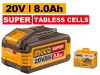INGCO Laposcellás akkumulátor 8,0 Ah 20 V