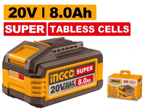 INGCO Laposcellás akkumulátor 8,0 Ah 20 V