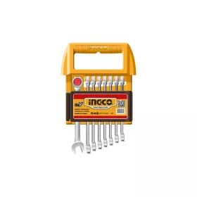  INGCO Racsnis csillag-villácskulcs készlet 9 részes 8-19 mm CrV