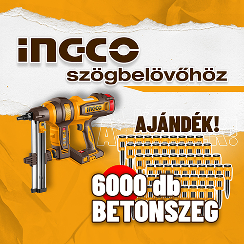 Betonszögbelövő + ajándék